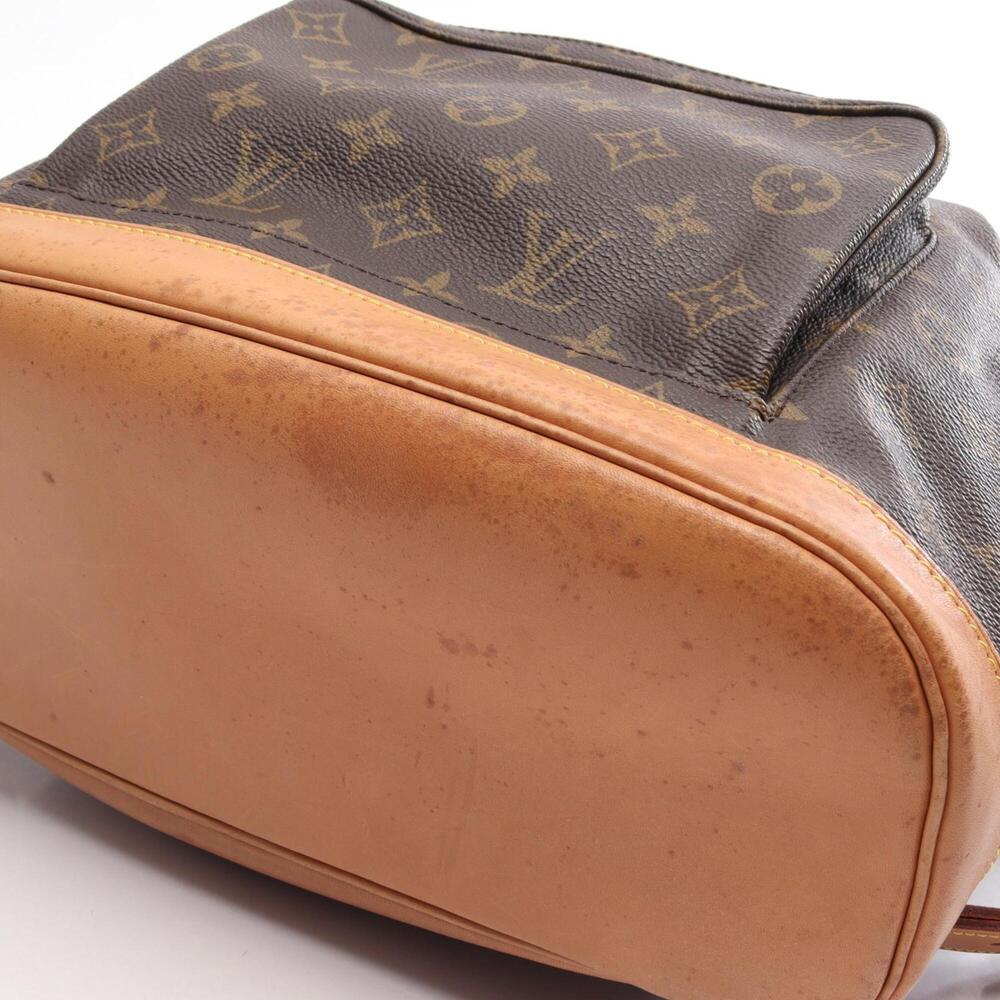 LOUIS VUITTON Brown Monogram Leather Backpack - Picture 7 of 14